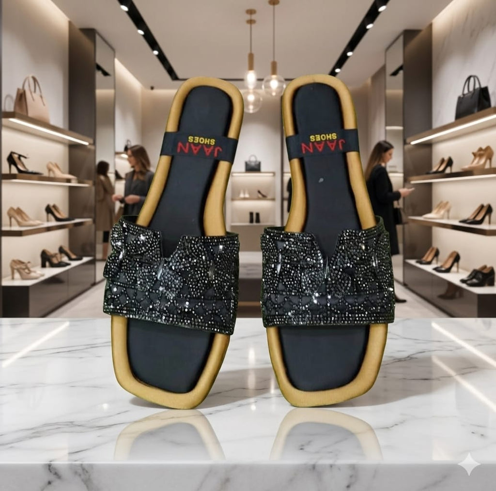 Elegant Embellished Slip-On Casual Shoes
