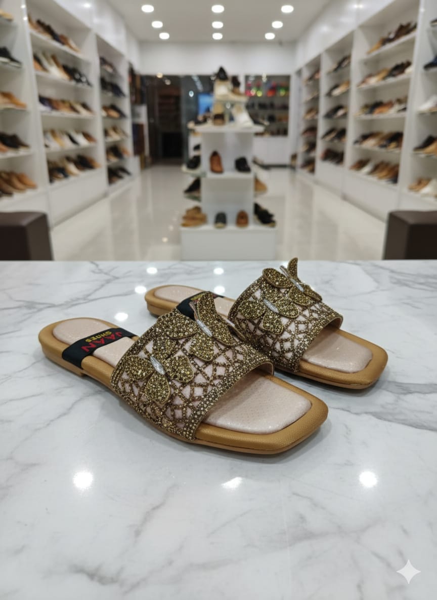 Elegant Embellished Slip-On Casual Shoes