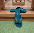 Women`s Crisscross Strap Flat Camfort Slippers