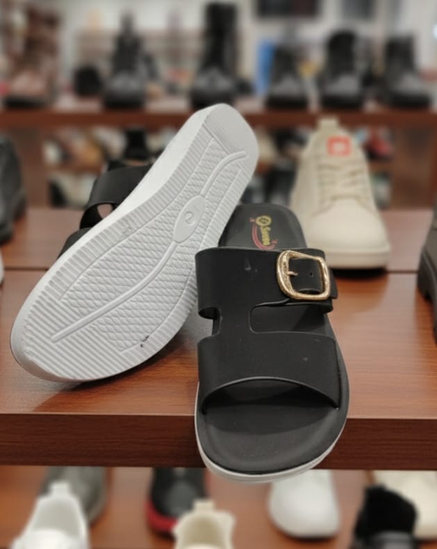 Casual-Teal-Buckle-Strap-Shoes