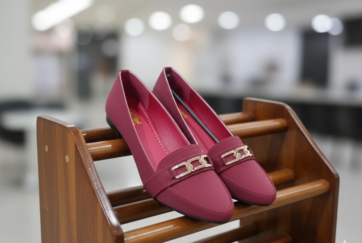 Elegant-Burgundy-Women`s-Loafers
