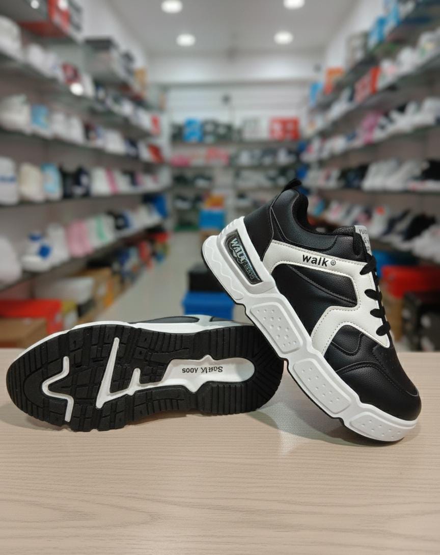 Men`s-Black-White-Chunky-Sneakers