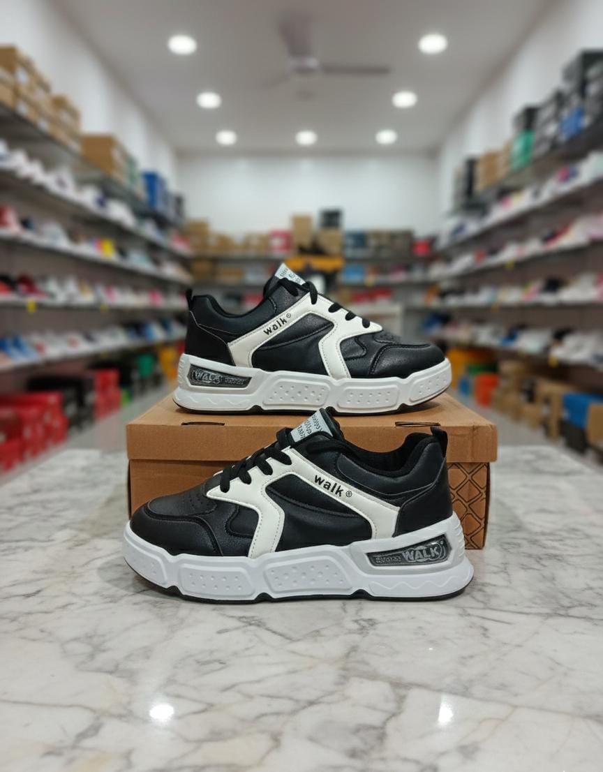 Men`s-Black-White-Chunky-Sneakers