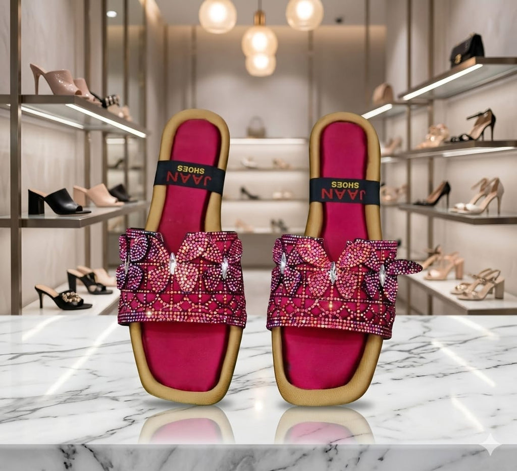 Elegant Embellished Slip-On Casual Shoes